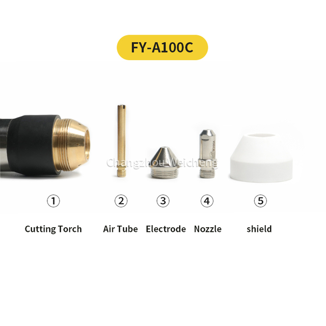 Плазменная резка Расходные плазменные горелки FY-A100C Горелка с воздушным охлаждением