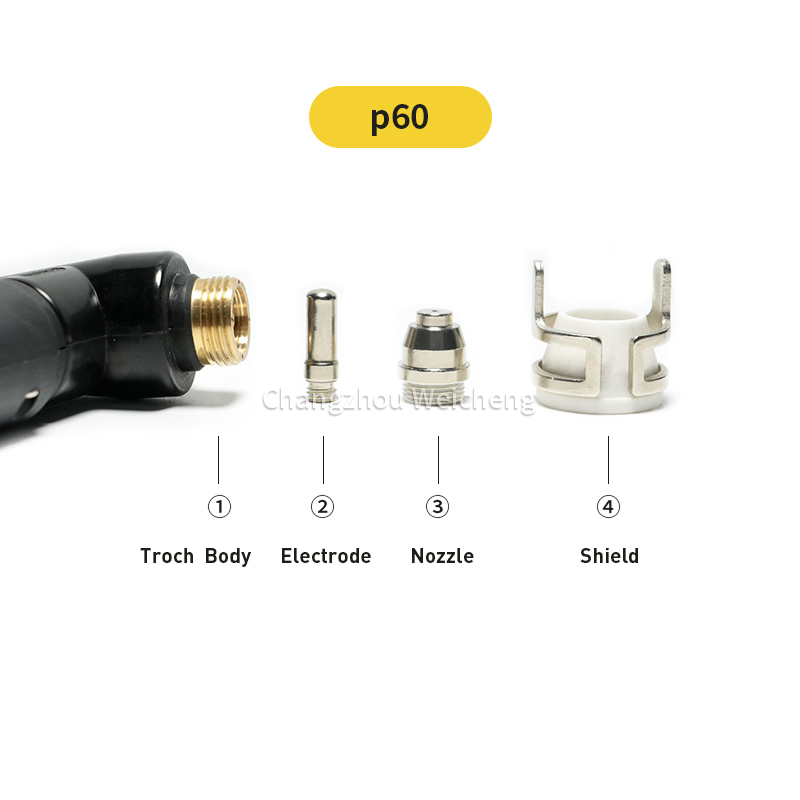 Экран сопла расходуемого электрода плазменного резака для P60 