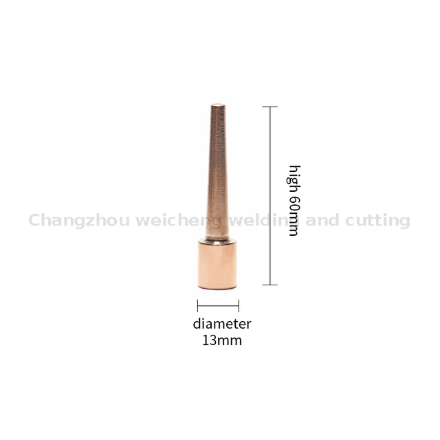 Высококачественный длинный заостренный электрод с наконечником для контактной сварки, материал электрода 16*20 мм
